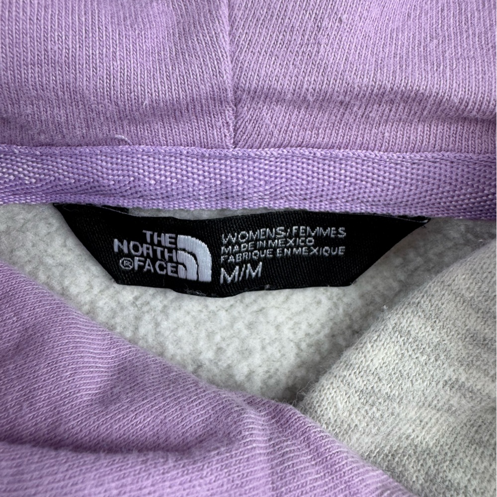 The North Face Half Dome pullover hoodie in gray with purple logo size medium - Picture 3 of 7